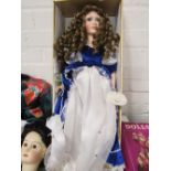 Genuine Knightsbridge collection porcelain doll 'Gwyneth'. Estimate £10-20.