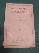 Early crime novel: The Amateur Cracksman by W Hornung, published in London 1901. Original paper