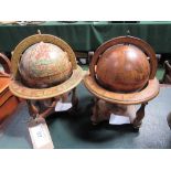 2 reproduction small globes. Estimate £10-15.