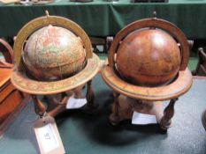 2 reproduction small globes. Estimate £10-15.