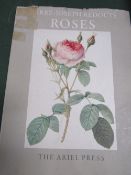 Pierre-Joseph Redoute Book of Roses, Ariel Press, London 1954. Large folio containing 24 full