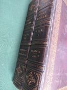 2 leather bound Bibles, Volumes 1 & 3, including maps & plans. Published Oxford 18181. Estimate £