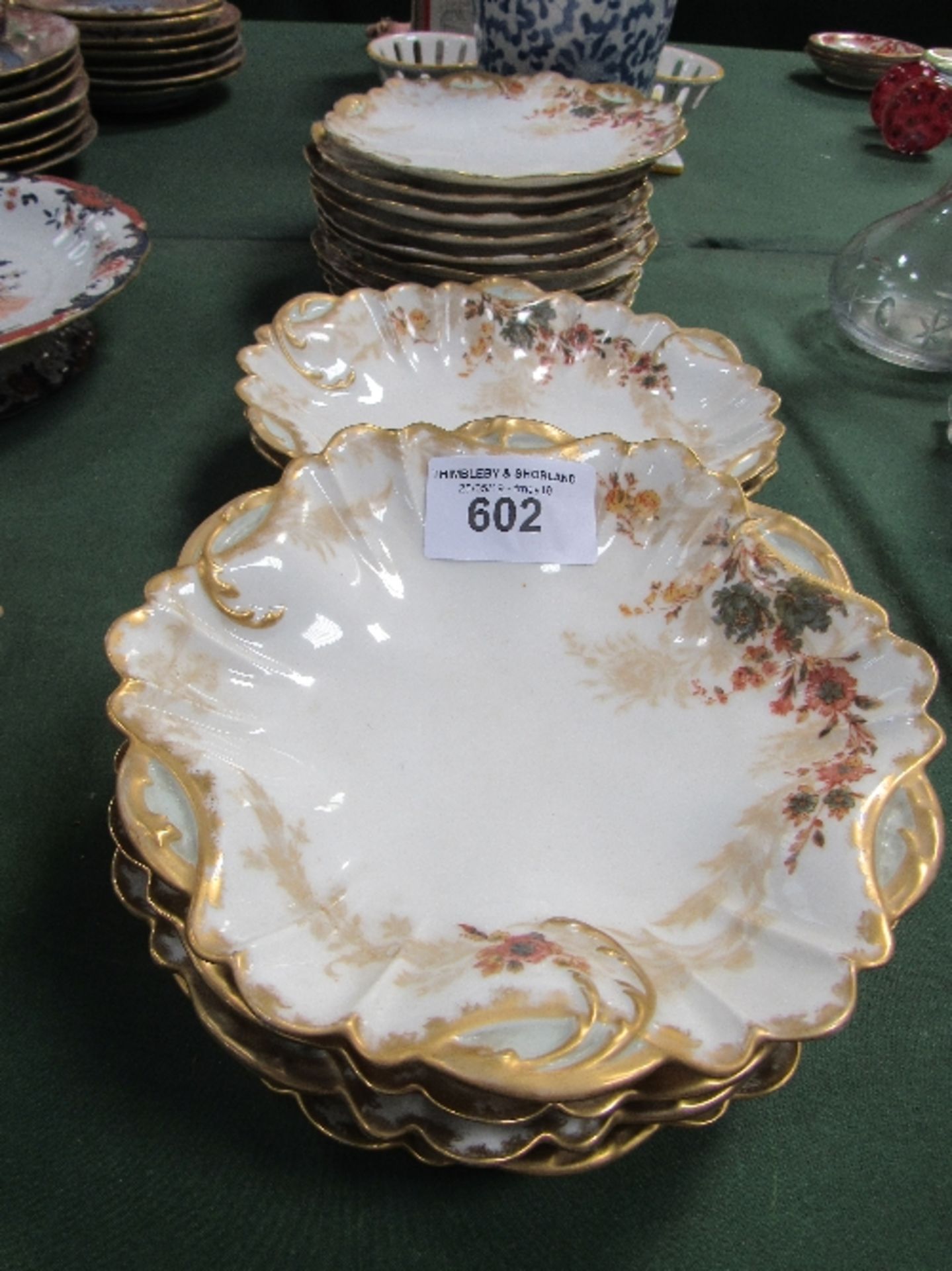 Qty of Limoges china marked Haviland & Co, Limoges for H R Jeboult & Son, High Street, Exeter.