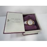 New Ted Baker men's 'No Ordinary Designer Watch' in box & with booklet. Estimate £50-60.