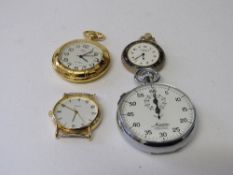 Quartz pocket watch; Quartz gent's wrist watch; pocket watch by J W Benson, London, manual, going