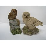 2 Border Fine Arts owls. Estimate £25-35.