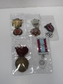 Qty of Masonic & steward medals. Estimate £15-25.