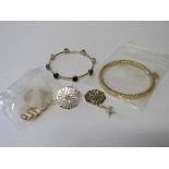 Fiorelli 2 pairs of earrings & 2 bangles. Estimate £20-30.