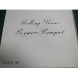 2 original LP's of The Rolling Stones: Beggars Banquet, original 1968 mono issue & Made in the
