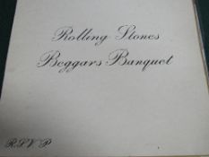 2 original LP's of The Rolling Stones: Beggars Banquet, original 1968 mono issue & Made in the