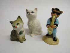 2 Beswick cats & a Beswick One Cool Cat