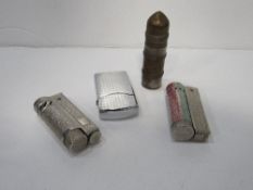 Collection of vintage lighters. Estimate £10-20.