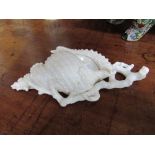 Worcester Parian decorative shell. Estimate £35-45.