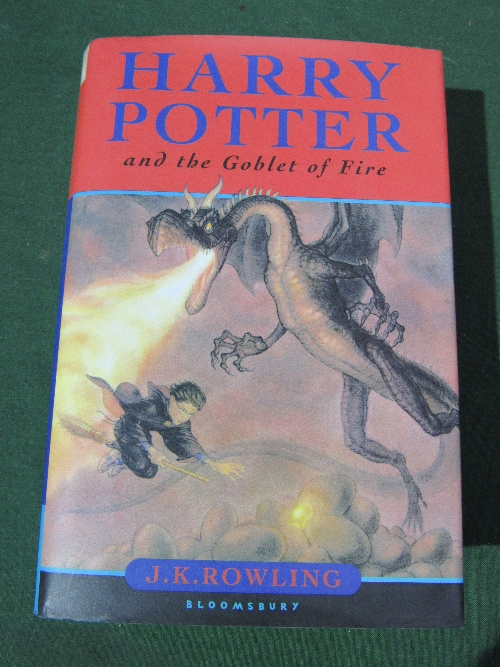 Harry Potter & The Goblet of Fire, 1st edition. Estimate £30-40.