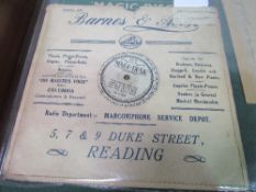 78rpm records: Horse Racing Game, circa 1935 on the Magi-Trak label with gaming board included. A