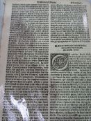 Works of Geoffery Chaucer: A fragment of 9 leaves from the 3rd collected edition, 1550, text in