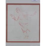 Limited edition lithograph, 114/150 'Pierrot Dancing' by Tom Merrifield. Estimate £20-30.
