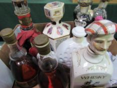 8 various liqueurs/whisky