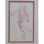 Artist proof lithograph 'Pierrot' by Tom Merrifield. Estimate £25-35.