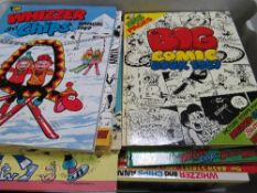 Box of 44 comic annuals. Estimate £30-40.