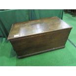 Mahogany chest, 1m x 54cms x 54cms (repair required to back/lid)