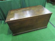 Mahogany chest, 1m x 54cms x 54cms (repair required to back/lid)