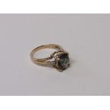 9ct gold Mystic topaz ring, size N, weight 3.3gms. Estimate £50-60.