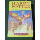 Harry Potter 1st edition, Order of The Phoenix, no dust cover. Estimate £30-40.