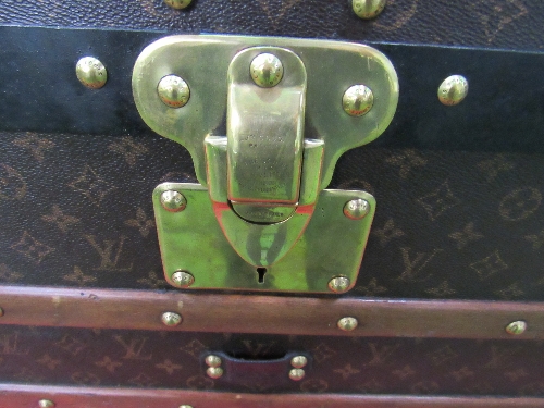 Unusually large Louis Vuitton cabin trunk covered in monogram canvas. Original interior, locks, - Image 4 of 7