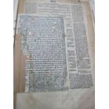 An old album of early printed fragments of books of the 15th & early 16th century. The 2 earliest