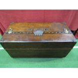 An early 20th century Louis Vuitton Malle trunk in natural cowhide leather. Original lock, latches &