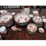 Large qty of oriental dinnerware