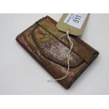 Snake skin wallet. Estimate £40-50.