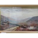 Framed & glazed oil on card of Scottish Highland scene