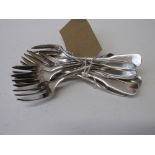 14 silver plated dessert forks, hallmarked Guy Degrenne, France. Estimate £20-40.