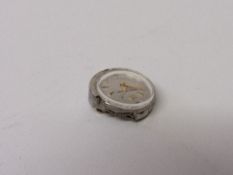 Jaeger-LeCoutre lady's wrist watch movement, 1.5cms diameter. Estimate £40-60.