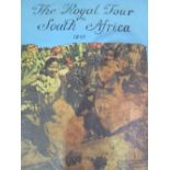 The Royal tour in South Africa, 1947 scrapbook which includes a map in colour showing the