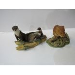 Border Fine Arts Otter & Dormouse by Ayres. Estimate £10-20.