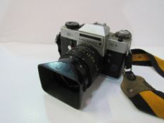Leicaflex SL2 camera & 1:2/35 lens; 2 Leitz lenses; filters; Cullman DC36 flashgun, all in a