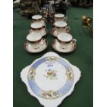 2 Royal Grafton 'Majestic' cups & saucers, 4 Duchess cups & saucers, Tuscan china plate & a Viners