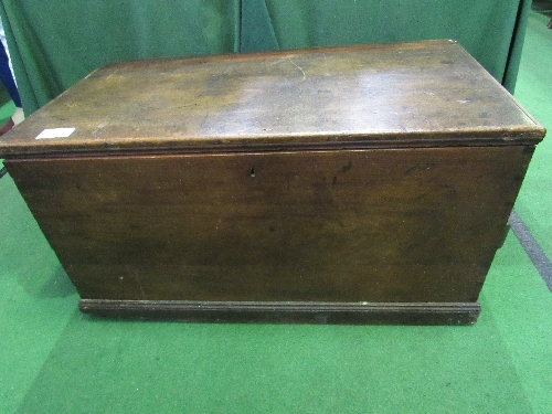 Mahogany chest, 1m x 54cms x 54cms (repair required to back/lid) - Image 3 of 5