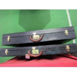 Pair of black Louis Vuitton folio cases. Estimate £600-700.