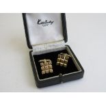 Kutchinsky 9ct gold cufflinks, weight 20.4gms. Estimate £650-700.