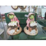 2 Beswick The Wind in the Willows Washer Woman Toad & Badger. Estimate £20-30.