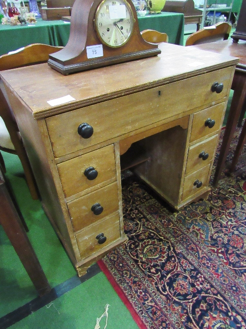 Small pine dressing table, 82cms x 45cms x 78cms. Estimate £20-30. - Image 2 of 2