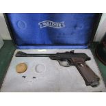 Walther air pistol, Mod 53, calibre 4.5, in original case