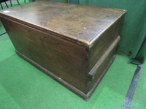 Mahogany chest, 1m x 54cms x 54cms (repair required to back/lid) - Image 2 of 5