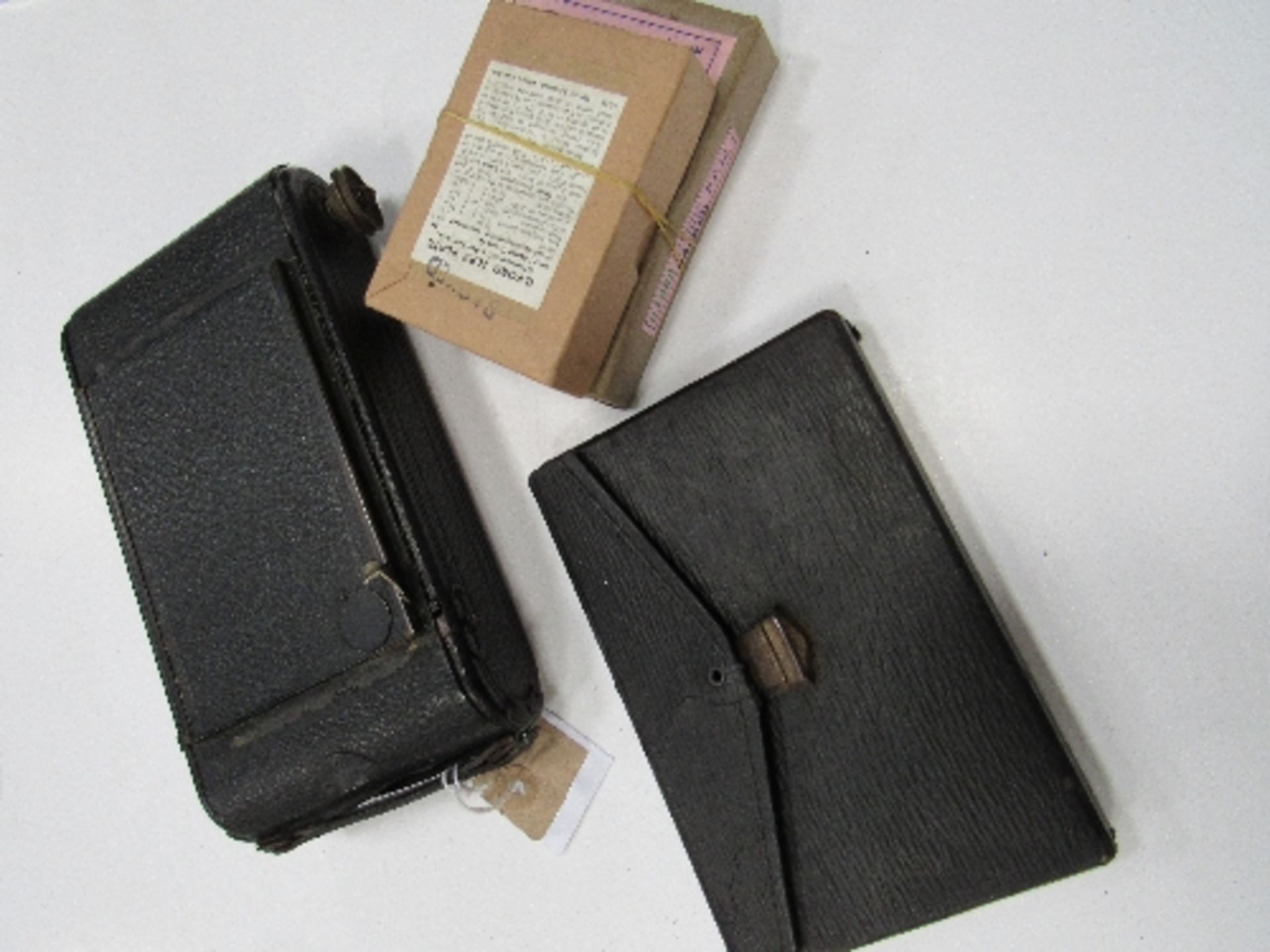 Rare Tyler & England TEB 5 metamorphic folding plate camera & roll film camera c/w case containing - Image 3 of 4