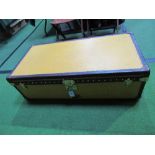 Louis Vuitton yellow Vuittonite cabin trunk (lined lid), 110cms x 55cms x 34cms. Estimate £2,000-2,