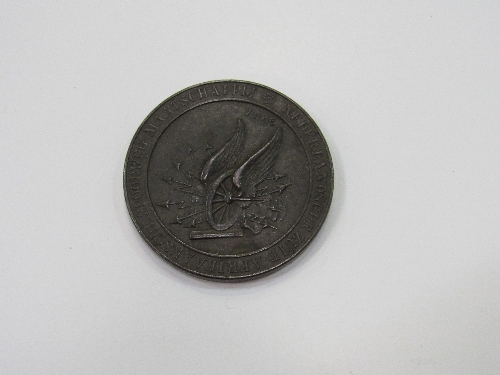 South African medal, 1895, 43mm diameter in copper, Opening van den Delagoabaai Spoorweg. - Image 2 of 2